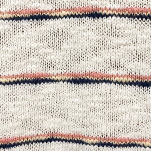 Faherty | Striped Henley Sweater Hoodie Coastal Beach Surfer Large - Picture 10 of 13